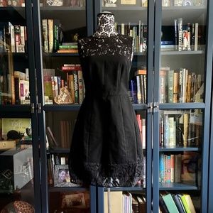 Cotton and lace party dress